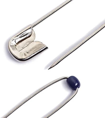 Prym Kugel-Sicherheitsnadeln, Nr.2, 41mm, silberfarbig, Stahl, 089183