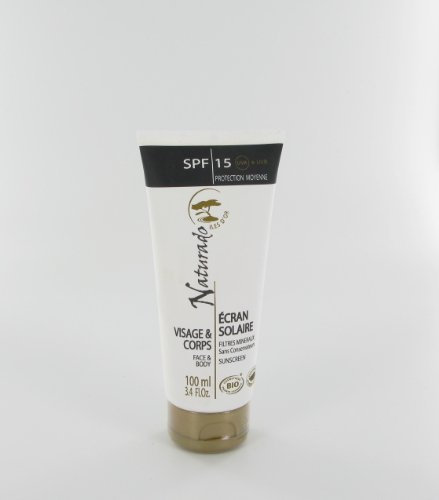 Crème solaire bio Indice 15 Protection moyenne 100ml