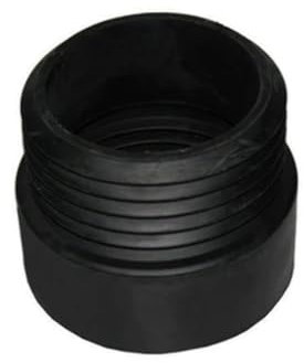 GPM DIANFLEX_8033408078885 Verlängerung für WC, gerade, aus schwarzem Gummi, Außendurchmesser innen, D. Est. 110 mm - Int. 95 mm