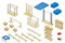 Sport-Thieme Mini-Turnhalle | 30-teilige Miniatur Sport-Halle aus Holz | Mit Aufbewahrungsbox | Für Sportlehrer, Übungsleiter, Vereinstrainer | Markenqualität