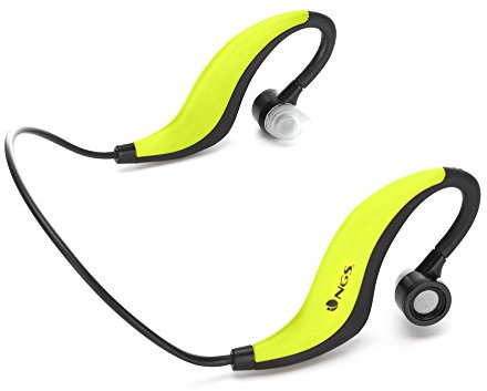 NGS Artica Runner - Auriculares de Contorno de Cuello, Color Amarillo
