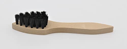 MAAJ Set AUFTRAGSBÜRSTE/TIEGELBÜRSTE & GLANZBÜRSTE/POLIERBÜRSTE MIT SCHWARZEN WEICHEN ROSSHAAR Borsten - Made IN Germany