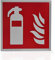 Betriebsausstattung24 Feuerlöscher Schild - Aluminium langnachleuchtend - Größe: 20 x 20 cm - Symbol Schild - DIN 67510 Klasse C - Leuchtdichte 150 mcd - Brandschutzschild