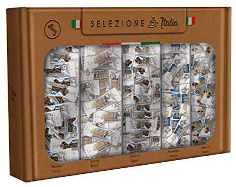 HELLMA Italian Selection - 200 Stk. italienische Süßigkeiten einzeln - Mix 5 Sorten - Vorrats-Box - für Hotel, Café