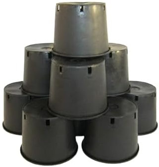 Gone Potty 10 Litre Heavy Duty Extra Strong Plant Pots/Container Pots (x10)