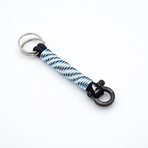 Wind Passion - Llavero Cuerda Nautica Trenzada para Hombres y Mujeres | Llavero Original Hecho a Mano para Coche, Casa y Parejas