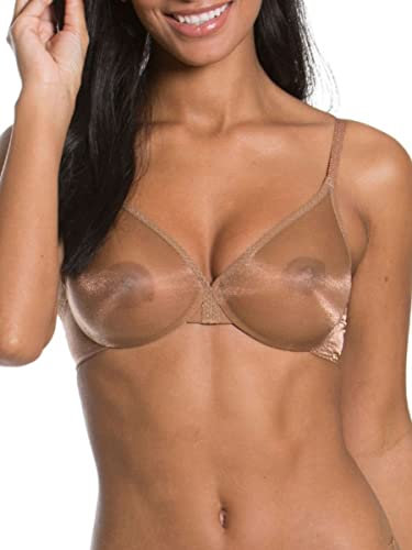 Gossard Women's Glossies Sheer Bra Molded, Bronze, 30E