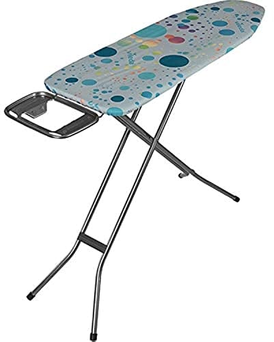 Vileda Star - Table à repasser - Grande surface de repassage de 130 x 44 cm - Hauteur réglable de 74 à 97 cm