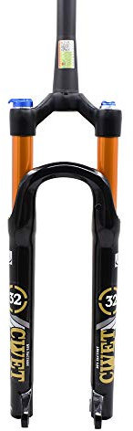 DFS 1.55KG Forcella Aria Civet Serie Sospensione MTB Mountain Bike Forcella per Bicicletta 27.5/26 29 QR 9X100 Blocco Manuale Blocco (TP+Blocco Manuale, 29)