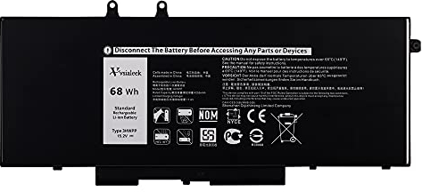 Vvsialeek 3HWPP 68Wh Laptop Akku Kompatibel Für Dell Latitude 5401 5501 5411 5511 E5401 E5501 E5411 E5511 Precision 3541 3551 Series Notebook 01VY7F 1VY7F 010X1J 10X1J