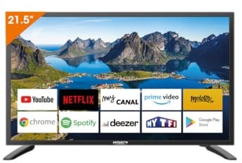 Antarion TV LED 21.5 54cm Téléviseur Full HD Android Smart TV Camping Car