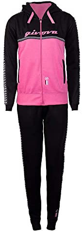 GIVOVA GivovaTuta Donna 101 con banda e cappuccio,L,Nero/Fuxia,Donna