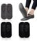 NITAIUN 3 Paar Yoga Socken für Damen Rutschfeste, Grip-Socken mit Riemen Anti-Rutsch-Socken für Barre Fitness Pilates Ballett Tanz Barfuß-Training, Einheitsgröße Schwarz Grau (Grau, schwarz)