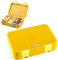 Jarlson® Brotdose für Kinder mit 6 Fächern TONI - Lunchbox - Bento Box auslaufsicher – Jausenbox für Kindergarten und Schule - Mädchen und Jungen - | Brotbox | Snackbox (Gelb)