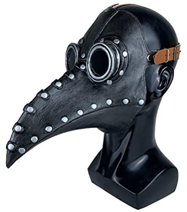 Cricia Pest-Doktor-Maske, Steampunk-Pest-Doktor-Maske, Latex, Vögel, Schnabelmasken, Halloween-Kunst, Cosplay, Karneval, Kostüm-Requisiten