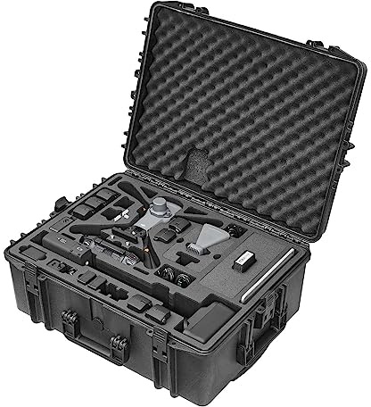TomCase Koffer „Ready to Fly” für DJI Mavic 3 Enterprise/Thermal/Multispectral mit D-RTK Mobile Station, „Akkus Laden im Koffer-Funktion, IP67 wasserdichter Trolley - Made in Germany