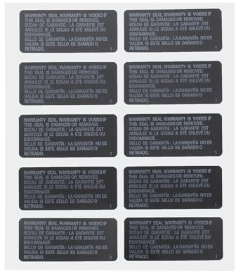 EMSea 10 Stück Garantie Siegel Aufkleber 33 X 15mm Anti-Tamper Etiketten Aufkleber Garantie Etiketten Aufkleber Spielekonsolen Shell Aufkleber Kompatibel mit Playstation-3 Host