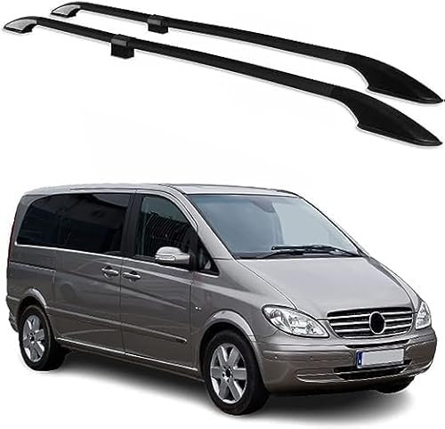 Auto Dachträger für Mercedes Vito W639 2003-2014, Dachgepäckträger Cross Bar Relingträger Dachrelings Fahrradträger Gepäckträger Autoteile
