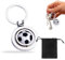 Fußball Schlüsselanhänger, Metall Drehendes 3D Sport Keychain, Minifußball Schlüsselbund, Fußball Team Geschenk, für Erwachsene und Kinder Geburtstagsgeschenk
