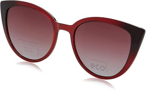 MODO & ECO Damen Marigold Clip-on Sonnenbrille, rot (Red Gradient), 54/17/0
