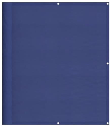 vidaXL Balkon Sichtschutz, Balkonbespannung mit Ösen Seil, Wasserfeste Balkonabdeckung, Balkonverkleidung für Balkon Terrasse, 120x1000cm Blau 100% Polyester-Oxford