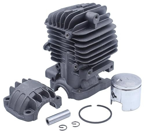 Kit pistone cilindro da 34 mm compatibile con motosega a benzina Zenoah 2500 25CC G2500 Alpina A305