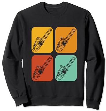 Retro Logger Lumberjack Arborists Vintage Chainsaw Sweatshirt