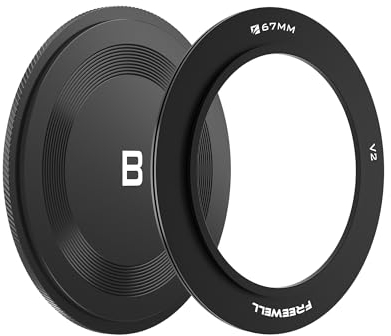 Freewell 67mm Adapterring mit Hinterkappe für V2 Serie