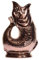The Original Gluggle Jug - Copper Glug Jug in XL, 28cm 1.4L - Gug Glug Fish Shaped Jug - Decorative Glugging Water, Cocktail, Wine & Gin Pitcher, Decanter or Vase - Hand Made in Britain