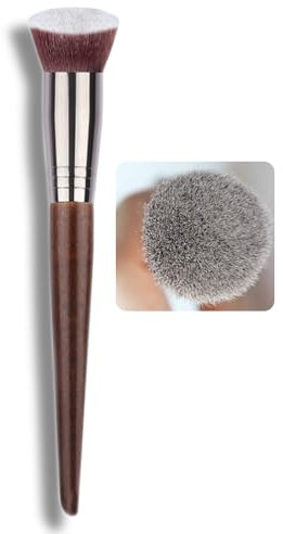 Fixleren Foundation Pinsel,Kabuki Make-Up Pinsel, Foundation brush, Kosmetikpinsel, Flacher Kosmetikpinsel Ideal, zum Polieren, Pudrige oder Flüssige Foundation.