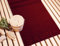 Lashuma Saunahandtuch Herren 80x200 cm Kopenhagen – Frottee Saunatuch in Rot Rubin, flauschig, saugstark, aus Reiner Baumwolle für Sauna & Spa