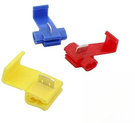 AUOQKQUT Lock Wire Connector 10/20/30PCS Without Breaking Cable Insulated Line AWG 22-10 Crimp Quick Splice Electrical Terminals (10,20 PCS)
