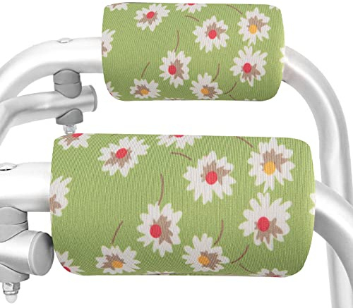 SPRING SEAON Walker Griffpolster Weiche Abdeckung für Rollator | Weiches Polyester Material, für Rollator Gehhilfe und Krücken, einfache Montage, gepolsterter Griffschutz mit Komfortdesign
