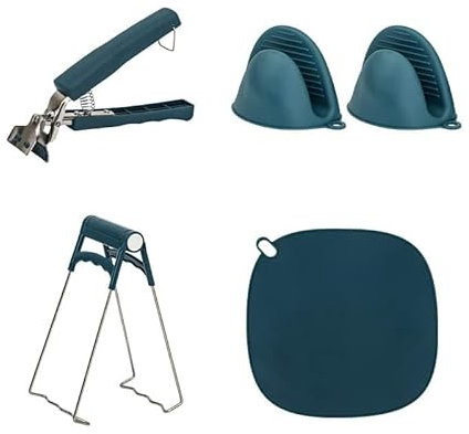 Retriever Zange, Retriever KüChenzangen Set, Anti-Hot Dish Gripper, Edelstahl, Heißluftfritteuse und Pfanne Zubehör