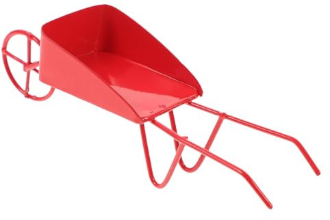 Lurrose Carriola in Miniatura in Metallo Carriola Minuscola Vintage Per Casa Delle Bambole Accessorio Fotografico Per Micro Paesaggi