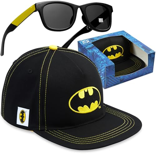 Batman | Marvel Avengers | Teenage Mutant Ninja Turtles Basecap und Sonnenbrille Set Jungen, Sommer Kinder Cap mit UV Schutz Kindersonnenbrille