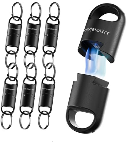 KeySmart MagConnect Pro – Magnetischer Schlüsselhalter für Handtaschen, Schlüsselanhänger für Autoschlüssel, abnehmbarer Schnellverschluss-Schlüsselring