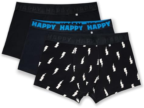 Happy Socks Baumwoll-Boxer-Briefs für Herren, Größen S - XL