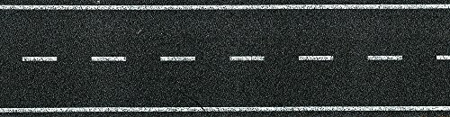 Heki 6562 Selbstklebender Straßenasphalt N, zweispurig, Größe 100 x 4 cm, Mehrfarbig