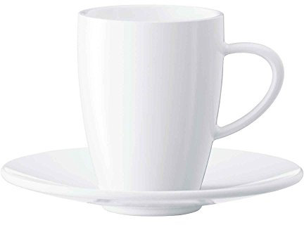 Jura 66500 Kaffeetassen 6-er Set inklusive Unterteller weiß