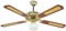 Ventilatore da soffitto 4 pale con telecomando DCG Eltronic VE CRD43 TL