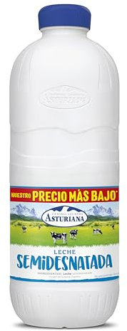 Central Lechera Asturiana Leche Semidesnatada, Botella 2.2L