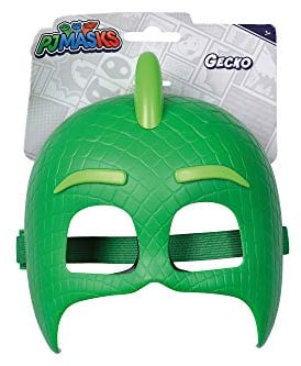 Simba 109402091 - PJ Masks Maske Gecko mit elastischem Gummiband zum Verkleiden/ grün 20cm, für Kinder ab 3 Jahren One Size