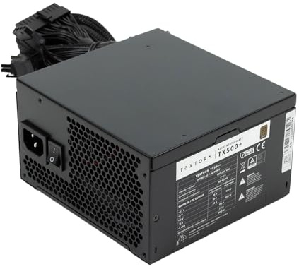 Textorm - Alimentation PC - 500 W - ATX/EPS - Certification 80PLUS Bronze - Non modulaire - Norme ATX 12 V