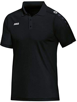 JAKO Herren Poloshirt Classico, Schwarz, 4XL