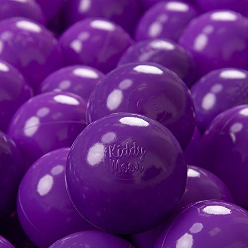 KiddyMoon 50 ∅ 7Cm Balles Colorées Plastique pour Piscine Enfant Bébé Fabriqué en EU, Violet