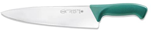 Sanelli Linea Skin Coltello Trinciante Cm.25, Acciaio Inossidabile, Verde, Lunghezza lama 25 cm.