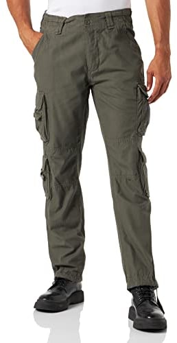 Brandit Pure Slim Fit Pants, Farbe: Olive, Größe: XXL