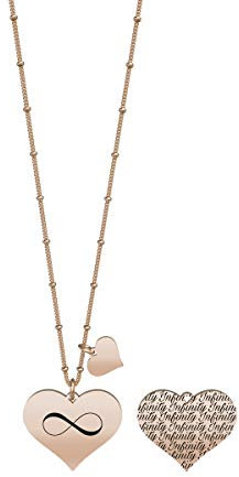 KIDULT - Collana in acciaio 316L e PVD Rosé | Love