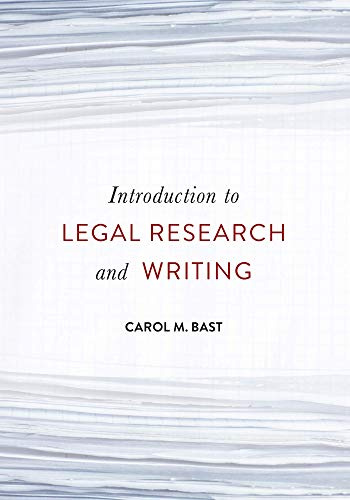 Introduction to Legal Research and Writing